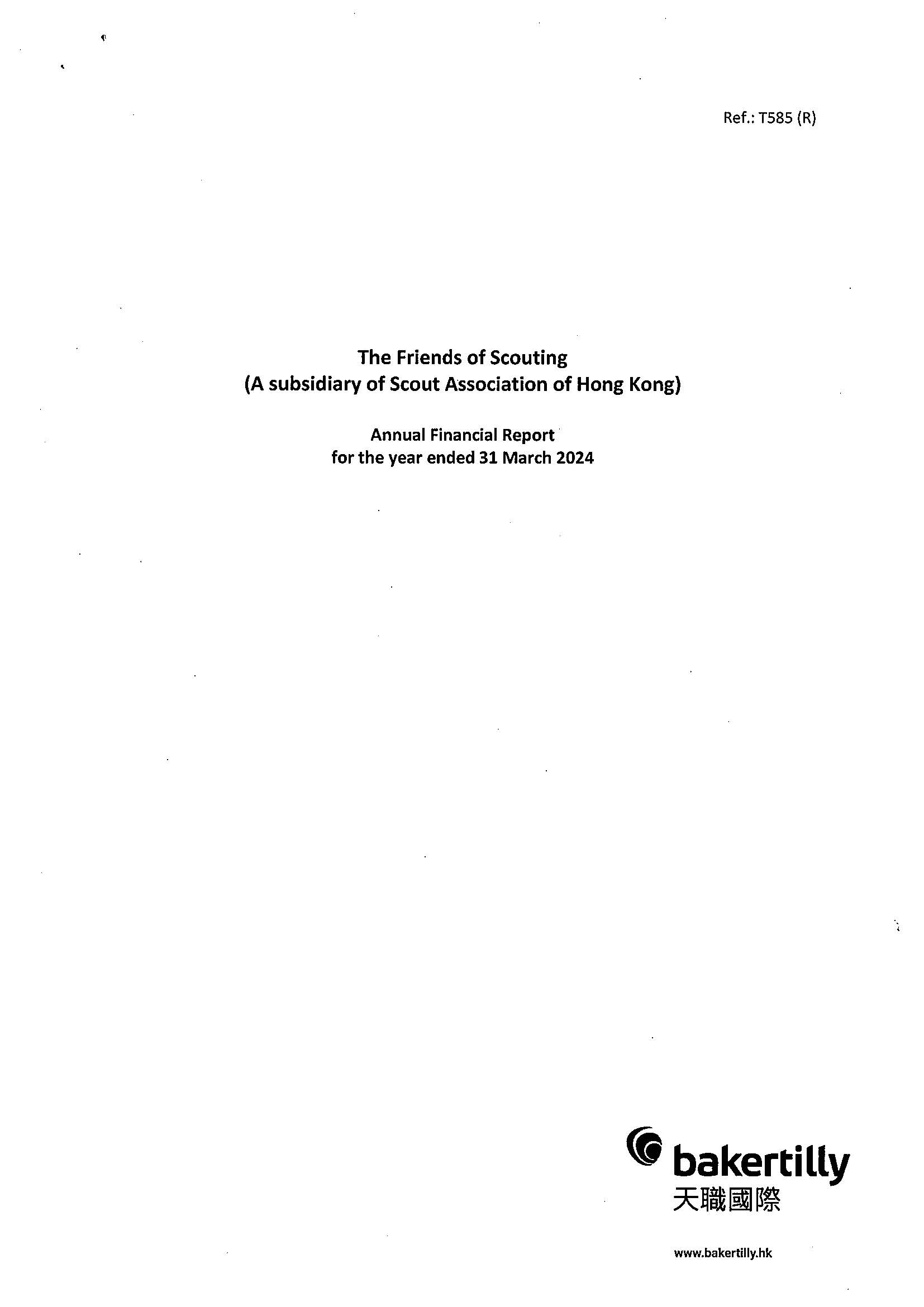 Annual Financial Report for the year ended 31 March 2024 (English Version Only)